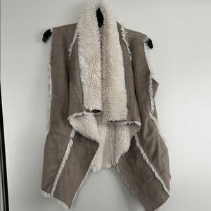 Like New Fuzzy Faux Fur Vest, Size S